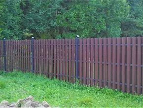Забор из штакетника шахматка стандартный купить Москва